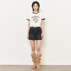 WOMAN 락스타 레귤러 링거 티셔츠 [WHITE] / WBE2L01534