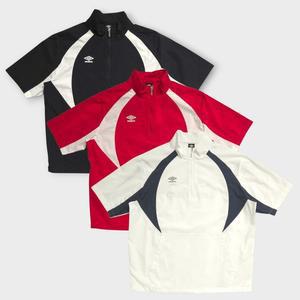 [엄브로] 2025 UQ221SWT54/더블컷 반팔 스탠넥 아노락/BLK0(블랙),RED0(레드),WHT0(화
