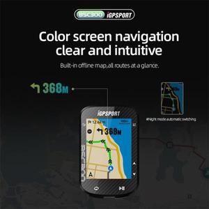 iGPSPORT BSC300 BSC 300 자전거 GPS 컴퓨터 사이클링 무선 속도계 컬러 스크린 지도 탐색 ANT + 센서 주행