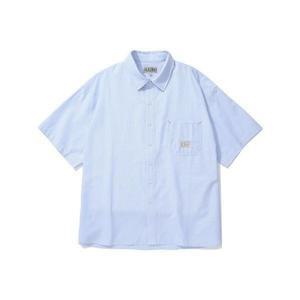 [컬럼비아]COLUMBIA UNIVERSITY SL-LABEL ONE POCKET OXFORD S/S SHIRTS 스트라이프 5017830