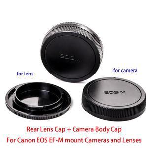 캐논 EOS EF-M 마운트 카메라 및 렌즈용 후면 렌즈 캡 바디 세트