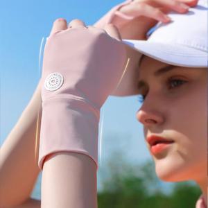 golf1004 양손 골프등장갑 여성 쿨 토시 5색용 핸드워머 반장갑 자외선차단 커버 가리개 덮개