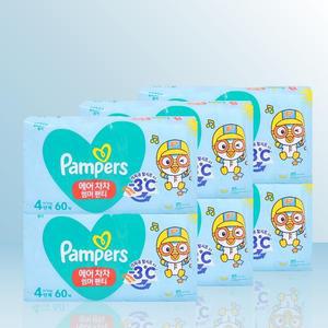 [팸퍼스] 팸퍼스 2024 에어차차 썸머팬티 4단계 60매 x6팩 / iuy