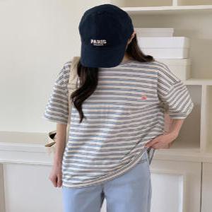 피크 라벨 단가라 오버핏 반팔 (3color)