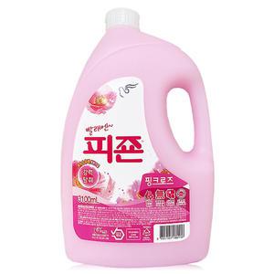 피죤 핑크 로즈 3.1L, 섬유유연제 리필 세탁보조제 3100ml