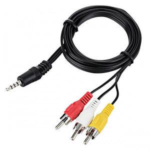 SW0043 3.5스테레오 3RCA 4극케이블 오디오 음향 RCA케이블