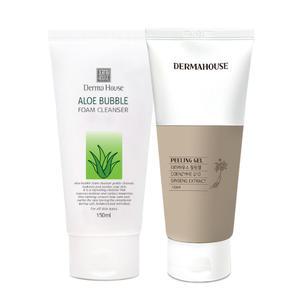 알로에폼클렌져150ml+보습 필링젤 120ml/깔끔세안/각질관리 홈필링
