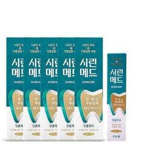 시린메드 검케어민트 치약 125gx5개 + 30g