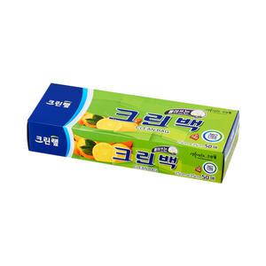 크린랩 크린백 중형 25cmx35cm 50매 비닐봉투 위생백 비닐 일회용봉투 주방용품