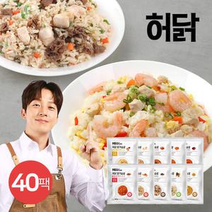 [간편밥상][허닭] 닭가슴살 곤약볶음밥 250g 10종 40팩