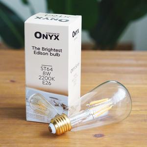 LED 더밝은 에디슨전구 ST64 8W 인테리어램프 캠핑 카페 감성 램프 오닉스 ONYX