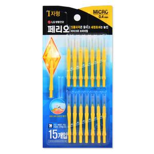 페리오 I형 치간칫솔 (옐로우) micro 0.4mm 15개 건강한 치아관리