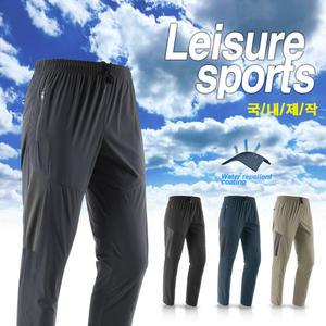[국산] 여름 밴드형 경량 등산바지 트레킹 남자 트레이닝바지 밴딩 운동복 작업복 아웃도어 체육복