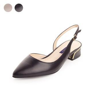 갤러리아 세라 여성 소가죽 통굽 슬링백 샌들 TJG18002 블랙 3CM