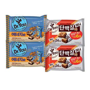 오리온 닥터유 에너지바 미니 310gx2개+단백질바 미니 324gx2개(총4개)