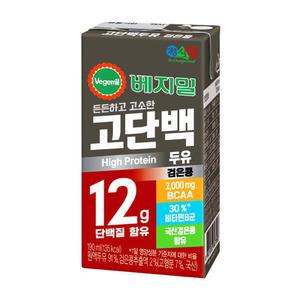 베지밀 고단백두유 검은콩 190ml x 72팩