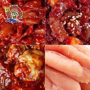 전통 강경맛깔젓 4종세트 10호 총2.0kg(창난젓+굴젓+낙지젓+백명란젓 각500g씩)