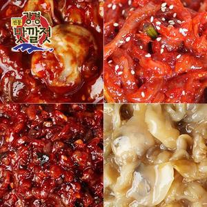 [강경젓갈]전통 강경맛깔젓 4종세트 4호 총2kg굴젓+가리비젓+비빔낙지젓+조개젓 각500g씩