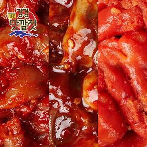 전통 강경맛깔젓 3종세트 2호 총1.5kg(창난젓500g+낙지젓500g+백명란젓500g)