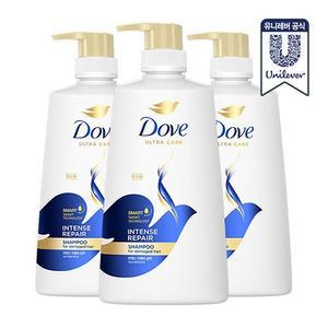 도브 샴푸 인텐스 리페어 680ml 3개