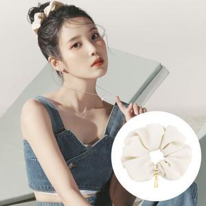 [아이유 PICK] LALA J 헤어 스크런치 - 화이트 (JALJHS3BS805FA000)