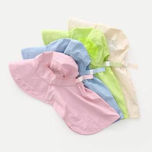 [보리보리/리틀맘]유아 아동 파스텔 플랩캡모자 물놀이 챙 매쉬 갯벌체험모자