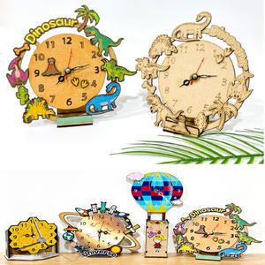 탁상 시계 만들기 원목 DIY 키트 세트 연필꽂이 우드 공예 재료 미술 유치원 초등 중등 고등 학습 교구 무브먼트 만들기세트