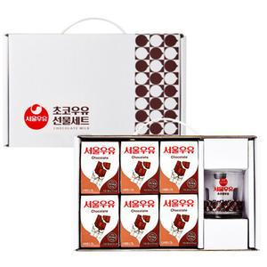 서울우유 초코우유 200mlx12개+레트로컵230ml 선물세트