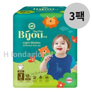 모나리자 데이데이비쥬 팬티 기저귀 점보형 18매 3팩