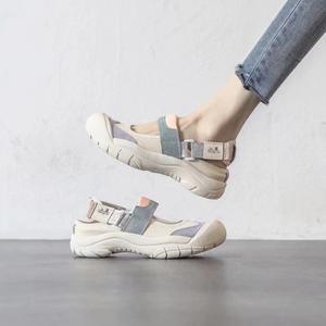 여성 스포츠샌들 여름 신발 벨크로 캐주얼 운동화 운동 데일리