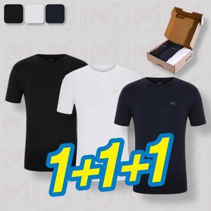 [밀레] MILLET 아웃도어 1+1+1 남성 기능성 선물용 반팔 라운드 티셔츠