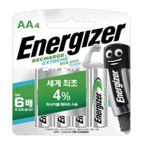 에너자이저 충전지 니켈 수소건전지 AA 4입(2300mAh)