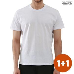 [NS홈쇼핑]1+1세트 100% 순면 반팔면티셔츠 흰색2장세트 이너티 TZ23MT012HS[33549820]