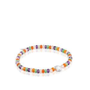 [TOUS]브레이슬릿 위드 젬스톤 앤 실버 베어 모티프 볼드 모티프/ Elastic Bracelet/ 팔찌/ 1004103500