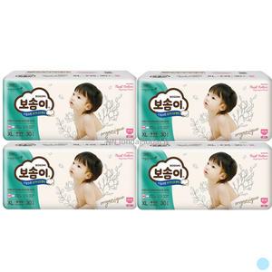보솜이 오가니크 팬티형 여아 기저귀 특대형 30p 4팩