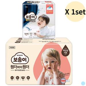 보솜이 팬티 기저귀 여아 점보 18p + 여아 20p 점보
