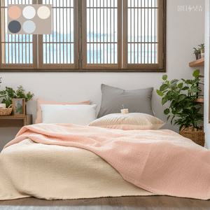 보송송 킹사이즈 순면 아사 60수 피그먼트 얇은 여름 이불 K