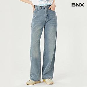 [BNX]데일리 워싱 데님 베이직 와이드 롱 팬츠 (BW2PT031L0)