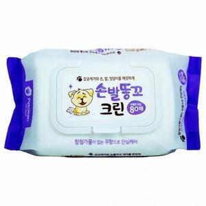 [RGP7M2T0]물티슈 80매 애견 350g 손발 크린 7752 똥꼬