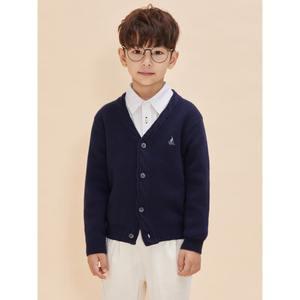 [BEANPOLE KIDS] 울 플레인형 자카드 카디건  네이비 (BI485AUE1R)