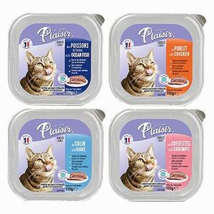 플레이저 고양이 습식캔 파테타입 100g 4종 (치킨/새우/대구/오션피쉬)
