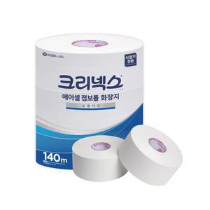 유한킴벌리 크리넥스 에어셀 점보롤 스탠다드 140m 12롤 대용량 휴지
