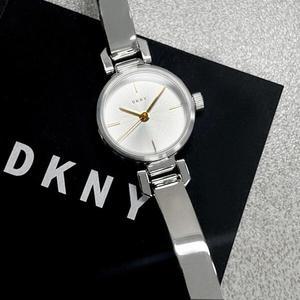 DKNY DKNY 메탈 손목 시계 여자 팔찌 뱅글 NY2627 실버