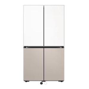 삼성전자 비스포크 4도어 냉장고 869L RF85DB91F1AP 새틴 화이트+새틴베이지-(T)