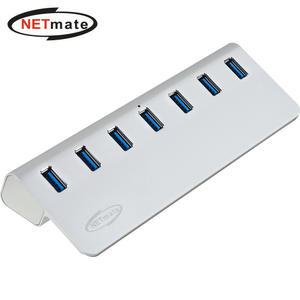 7포트 USB3.1 10Gbps 허브 실버 아답터포함 NM-UT327S [H@lu]