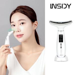 인사이디 넥케어 괄사 갈바닉 고주파 마사지기 EMS 홈케어 피부 뷰티디바이스 림프 바디 관리기 INC-30