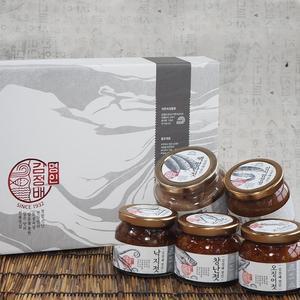 김정배명인 선물세트 1호 A (백명란젓+오징어+낙지+창난+갈치쌈장젓)