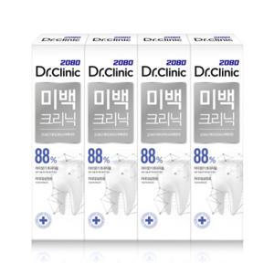 2080 닥터크리닉 미백 치약 120g 4개