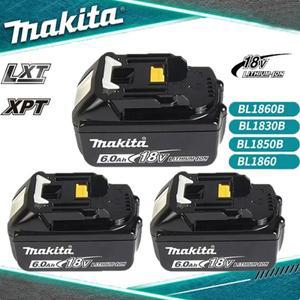 마키타 배터리 및 충전기 교체 전동 공구 18v 6000mAh BL1860 100% 신제품