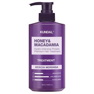 쿤달 허니 앤 마카다미아 헤어 트리트먼트 아카시아모링가 500ml